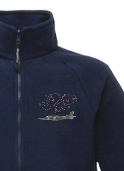 Falklands 40 Harrier GR3 Navy Fleece Snippet