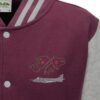 Falklands 40 Sea Harrier FRS1 maroon and heather Varsity Jacket snippet Falklands 40 Sea Harrier FRS1 maroon and heather Varsity Jacket snippet