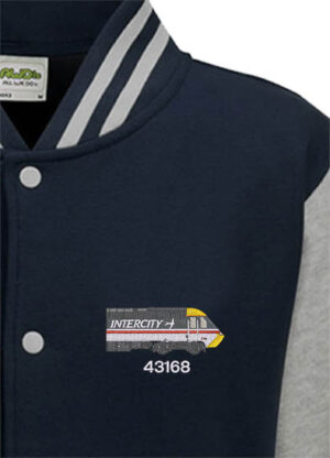 43168 Intercity Oxford Blue Varsity Jacket snippet