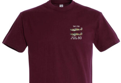 Battle of Britain 80 The Few Burgunday T-Shirt