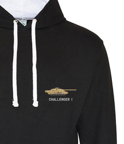 Challenger Tank Black White Hoodie