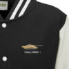 Challenger Tank Black White Varsity Jacket Challenger Tank Black White Varsity Jacket