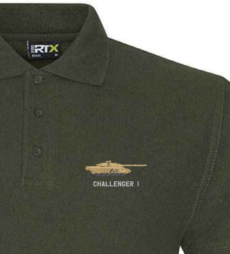 Challenger Tank Mil Green Polo