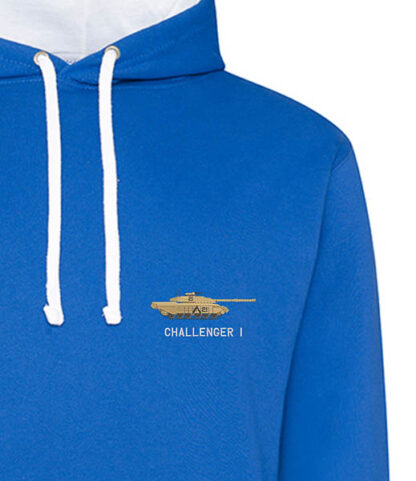 Challenger Tank Royal Blue White Hoodie