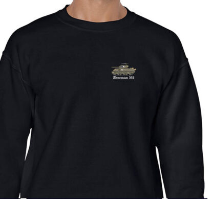 Sherman Tank Black Sweatshirt