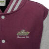 Sherman Tank Burgundy Heather Varsity Jacket Sherman Tank Burgundy Heather Varsity Jacket