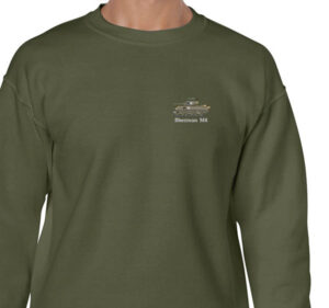 Sherman Tank Mil Green Sweatshirt Sherman Tank Mil Green Sweatshirt