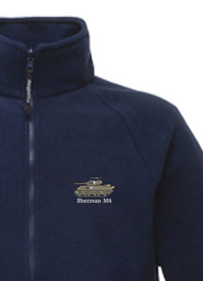 Sherman Tank Navy Blue Fleece