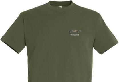 Willys Jeep Embroidered T-Shirt