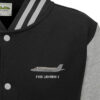 F35 Black Heather Varsity Jacket F35 Black Heather Varsity Jacket