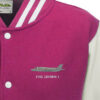 F35 pink white Varsity Jacket F35 pink white Varsity Jacket