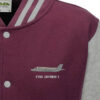 F35 purple Heather Varsity Jacket F35 purple Heather Varsity Jacket
