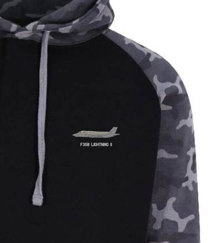 f35B black camo hoodie