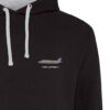 f35B black heather hoodie