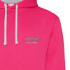 f35B pink white hoodie
