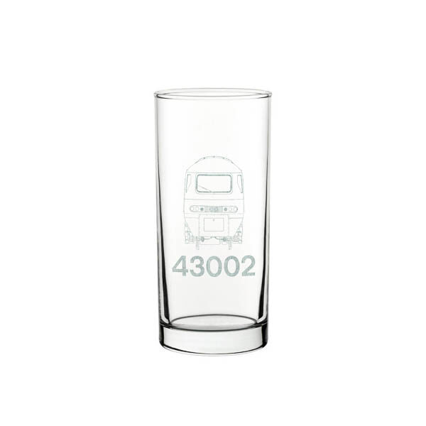 43002 front number and data panel pint beer glass