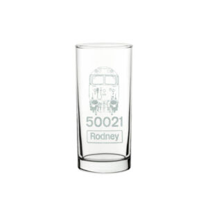 50021 front number and data panel pint beer  glass
