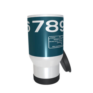 66789 Large Logo Clear travel mug