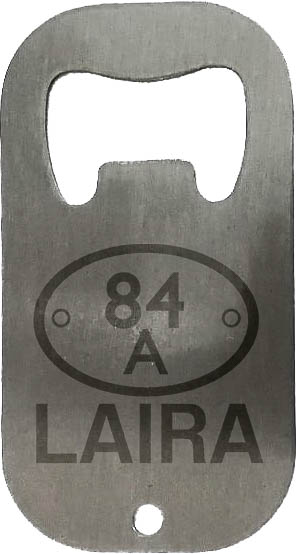 84A LA Laser Etched Stainless Steel Bottle Opener