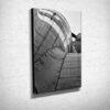 Abstract Black and White Rear View of a Dakota Airplane Canvas Print Abstract Black and White Rear View of a Dakota Airplane Canvas Print