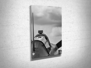 Black and White Hurricane Rear View Canvas Art Print Black and White Hurricane Rear View Canvas Art Print