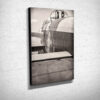 Black and White Lancaster Bomber Rear View 2 Canvas Print Black and White Lancaster Bomber Rear View 2 Canvas Print