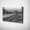 Black and White Steam Train at Rowsley Station Canvas Print Black and White Steam Train at Rowsley Station Canvas Print