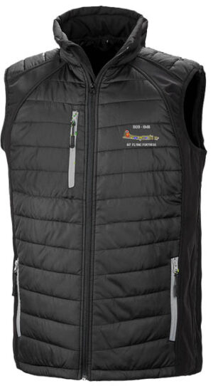 Black Grey B17 Body warmer