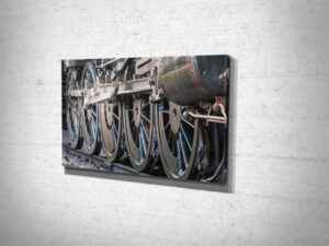 BR Standard 9F Steam Loco Driving Wheels Canvas Print BR Standard 9F Steam Loco Driving Wheels Canvas Print