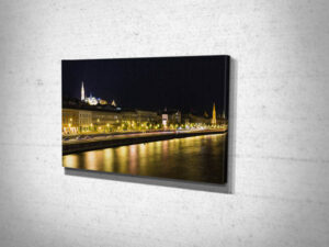 Budapest Night River Reflections Wall Art Print Canvas Print Budapest Night River Reflections Wall Art Print Canvas Print