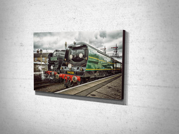 Bulleid Pacifics 34053 and 34081 Canvas Art Print Bulleid Pacifics 34053 and 34081 Canvas Art Print