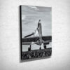 B&W Spitfire Rear View Canvas Print B&W Spitfire Rear View Canvas Print
