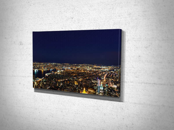 City lights of New York at night Canvas Print City lights of New York at night Canvas Print