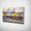 Class 37s on Thornaby Depot Digital Painting Canvas Print Class 37s on Thornaby Depot Digital Painting Canvas Print