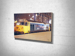 Class 50 50021 Rodney at Paddington Digital Painting on Canvas Print