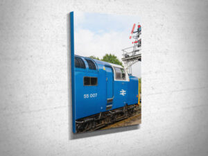 Class 55 55007 Pinza Under Semaphores Canvas Print Class 55 55007 Pinza Under Semaphores Canvas Print