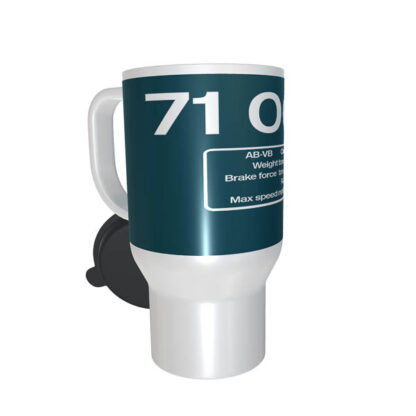 Class 71 BR Blue Data Panel Travel Mug