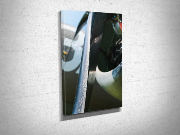 Closeup of USAAF C47 Propellor Blade Canvas Wall Print Closeup of USAAF C47 Propellor Blade Canvas Wall Print