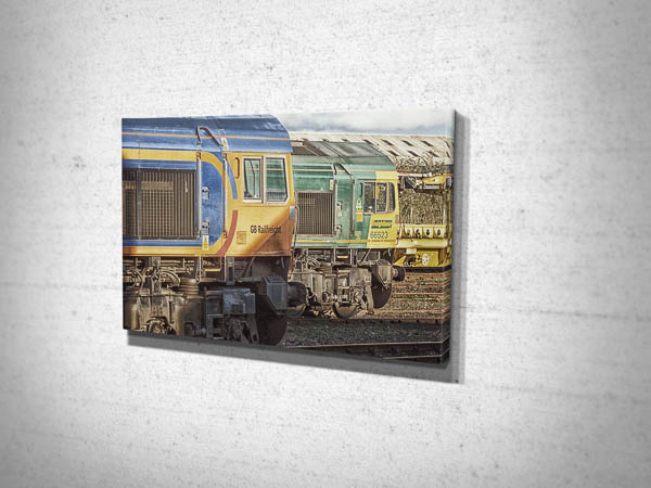 GBRF and Freightliner Class 66s Canvas Print GBRF and Freightliner Class 66s Canvas Print