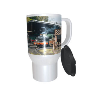 GWR Steam Locos on Shed travel mug