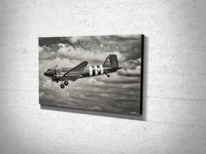 Holding Black and White C47 Canvas Art Print