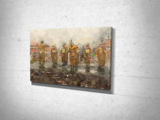 Home Guard on Parade Canvas Print