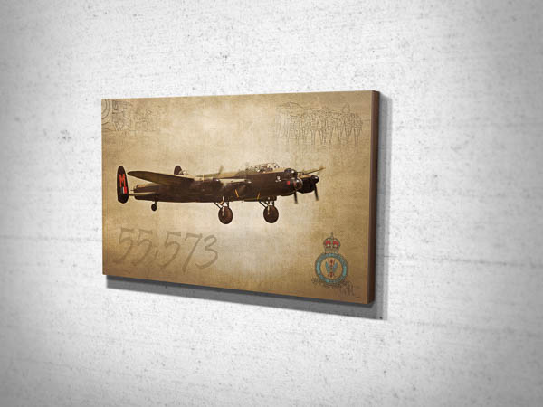 Lancaster Bomber Command Tribute Canvas Print