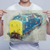 Man Holding Class 55 55002 Digital Art Wall Art Print Man Holding Class 55 55002 Digital Art Wall Art Print