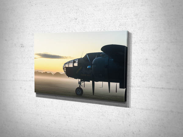 Mitchell B-25 Bomber at Dawn Canvas Wall Art Print Mitchell B-25 Bomber at Dawn Canvas Wall Art Print