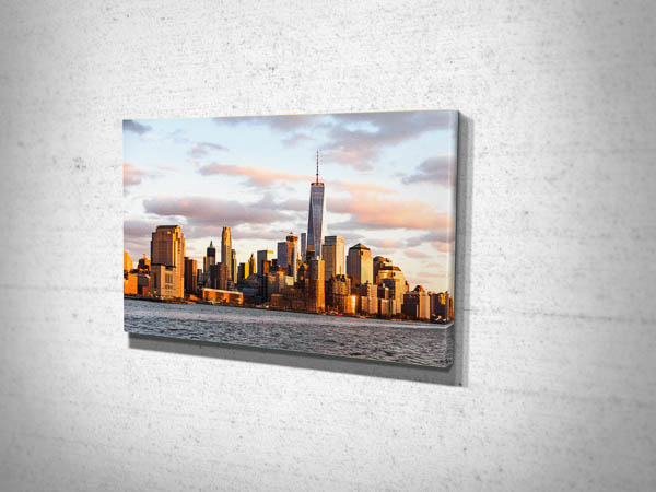New York Cityscape Sunset Canvas Print New York Cityscape Sunset Canvas Print