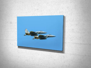 Picture of an F-15 Pairs Takeoff Canvas Print Picture of an F-15 Pairs Takeoff Canvas Print