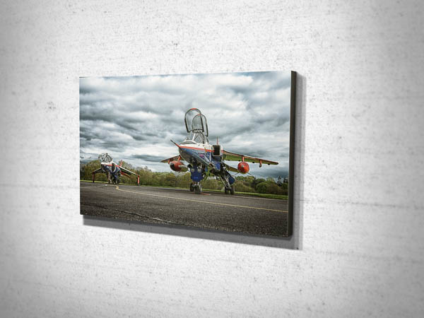 Qinetic Jaguar and Harrier canvas print
