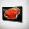 Red Marcos Mantis Car Digital Art Canvas Print Red Marcos Mantis Car Digital Art Canvas Print