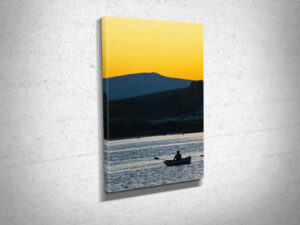 Rower on River Teign Canvas Print Rower on River Teign Canvas Print